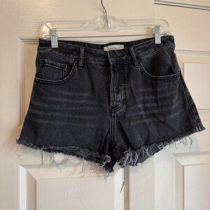 Black PacSun mid rise denim shorts